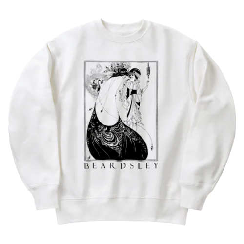 ビアズリー「孔雀のスカート」 Heavyweight Crew Neck Sweatshirt