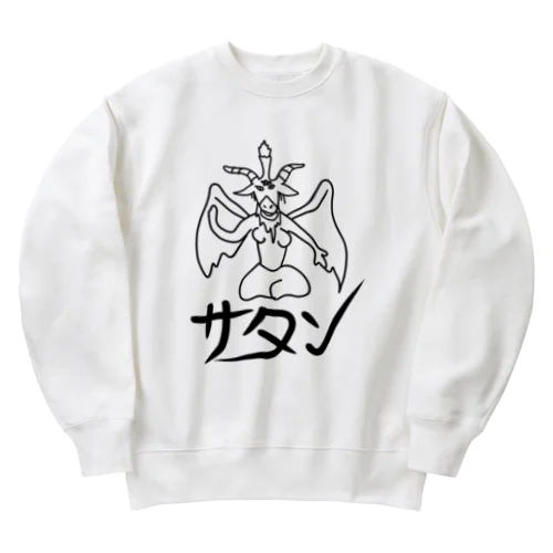 サタン・バフォメット Heavyweight Crew Neck Sweatshirt