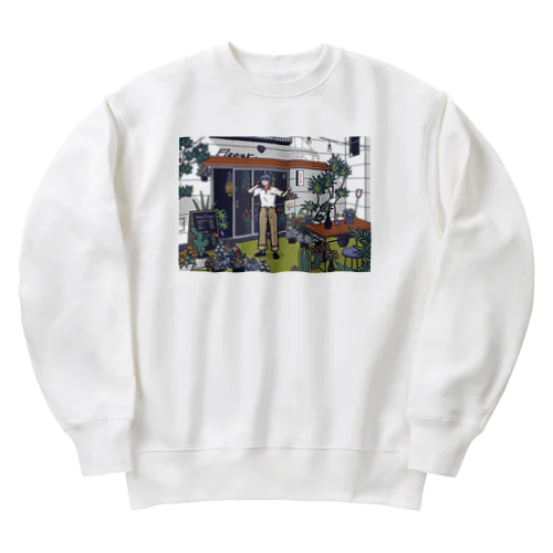 春を連れて Heavyweight Crew Neck Sweatshirt