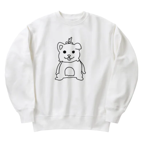 ヨークシャーテリアちゃん Heavyweight Crew Neck Sweatshirt