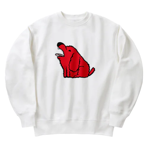 mudaboeトイプー（red） Heavyweight Crew Neck Sweatshirt