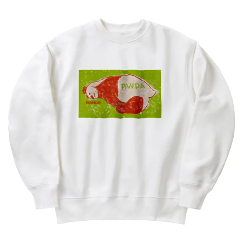 南紀白浜パンダ1 Heavyweight Crew Neck Sweatshirt