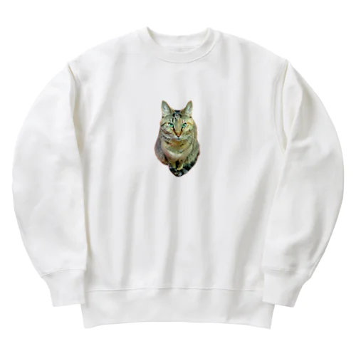 しっぽマフラーにゃん Heavyweight Crew Neck Sweatshirt