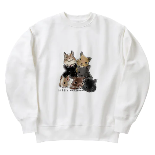 Little manamana 7colorデグー‘sアイテム Heavyweight Crew Neck Sweatshirt