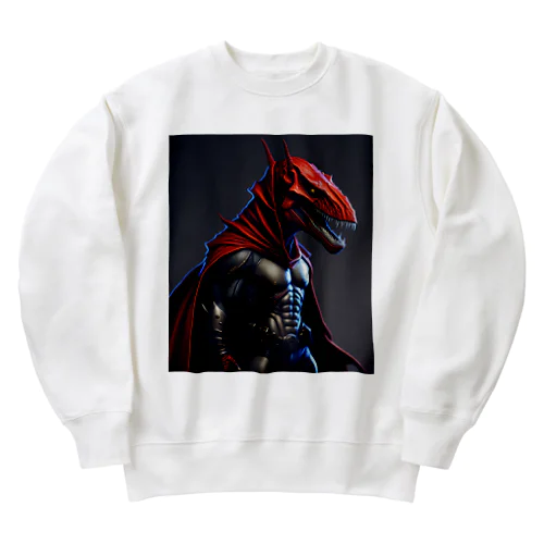 恐竜のヒーロー Heavyweight Crew Neck Sweatshirt