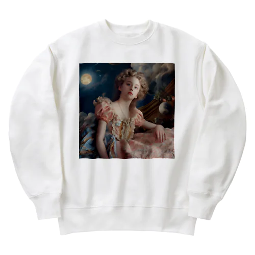 au clair de la lune Heavyweight Crew Neck Sweatshirt