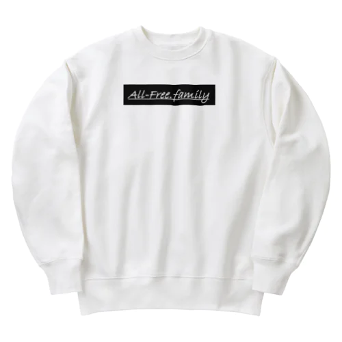 All-Free.family ロゴ Heavyweight Crew Neck Sweatshirt