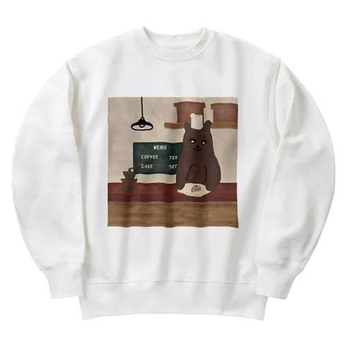 くまのカフェ Heavyweight Crew Neck Sweatshirt