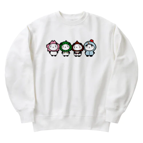 春夏秋冬パンダさん Heavyweight Crew Neck Sweatshirt