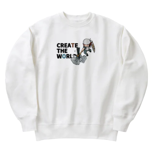 CREATE THE WORLD Heavyweight Crew Neck Sweatshirt