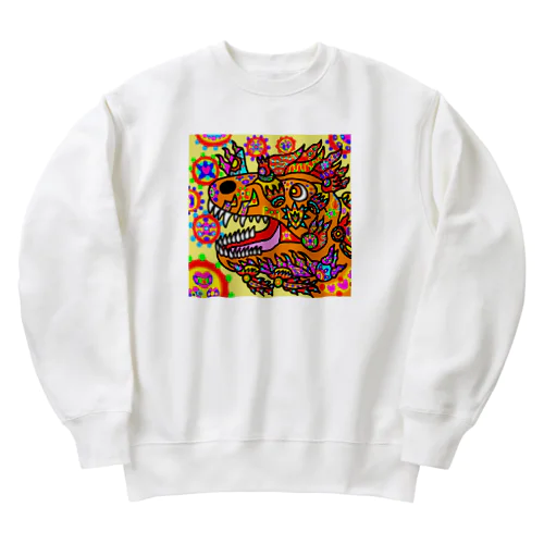 火属性の竜 Heavyweight Crew Neck Sweatshirt