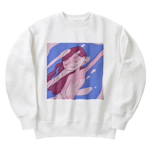 めがみｻﾏ... Heavyweight Crew Neck Sweatshirt