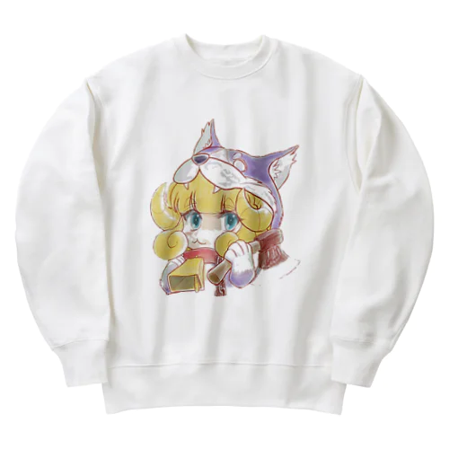 狼の皮をかぶった羊ちゃん🐑 Heavyweight Crew Neck Sweatshirt