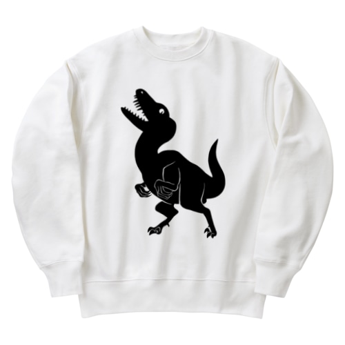 ヴェロキラプトル②(黒) Heavyweight Crew Neck Sweatshirt