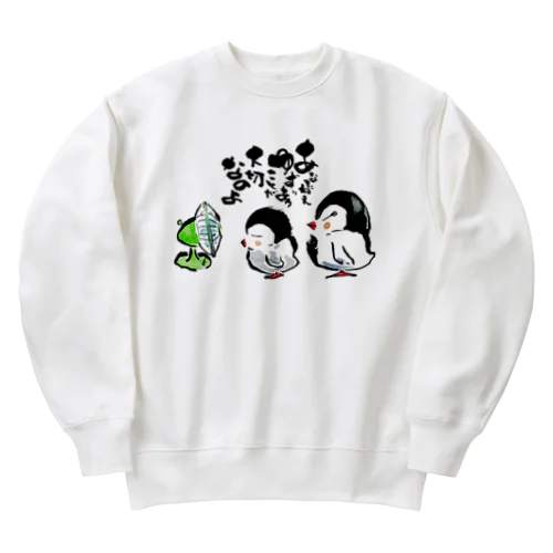 奏ペンちゃん姉弟の日常 Heavyweight Crew Neck Sweatshirt