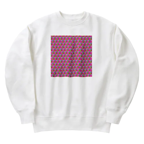 照れてるズ゛ by AI模様 Heavyweight Crew Neck Sweatshirt