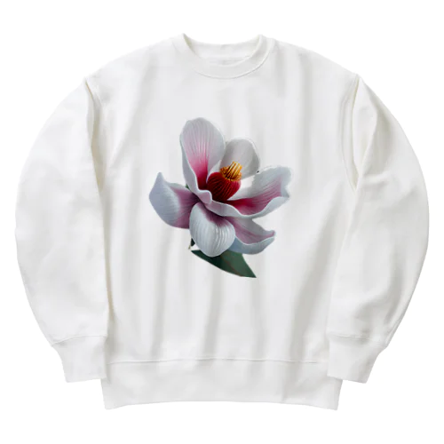 美しい木蓮の花 Heavyweight Crew Neck Sweatshirt