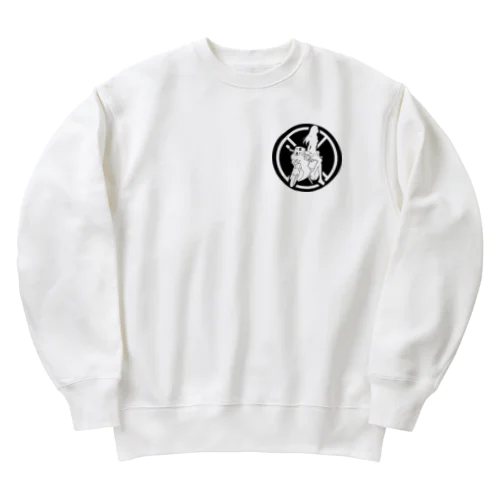 peke。ぐっず（黒） Heavyweight Crew Neck Sweatshirt