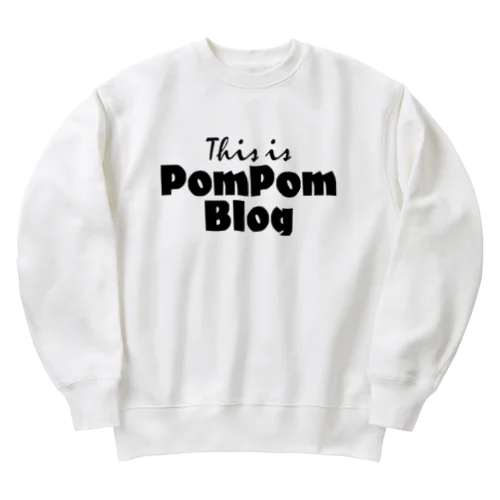 Mutant Pom Pom Blog Logo ヘビーウェイトスウェット