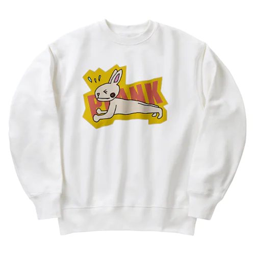 プランク筋トレウサギ Heavyweight Crew Neck Sweatshirt