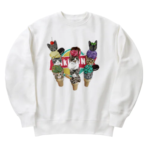 muchaguraainima ice Heavyweight Crew Neck Sweatshirt