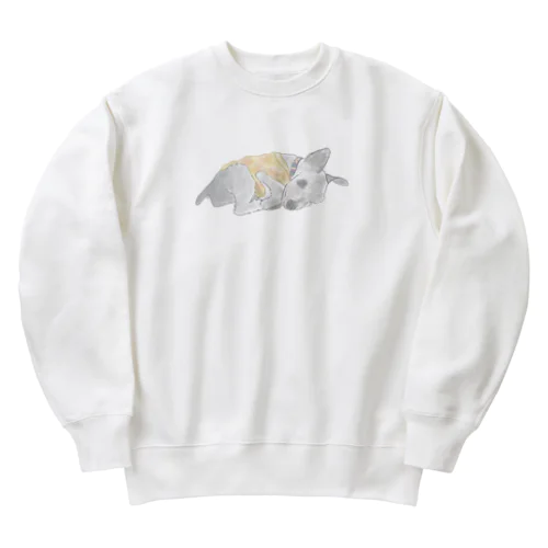 お昼寝シュナウザー Heavyweight Crew Neck Sweatshirt