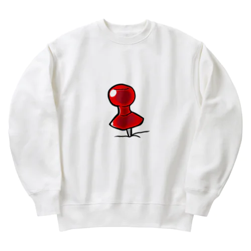 Pins！(red) Heavyweight Crew Neck Sweatshirt