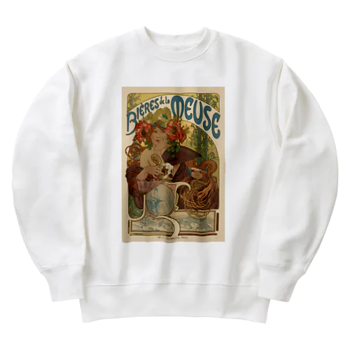 ムース川のビール / Beer of the Meuse Heavyweight Crew Neck Sweatshirt