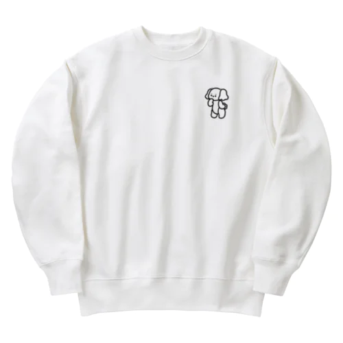 トイプードルのころんたん Heavyweight Crew Neck Sweatshirt