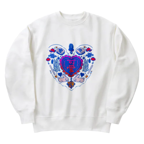 【可爱商店】可爱ロゴ03 Heavyweight Crew Neck Sweatshirt