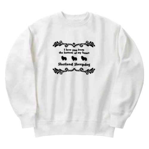 シェルティ　wing　onehappiness Heavyweight Crew Neck Sweatshirt