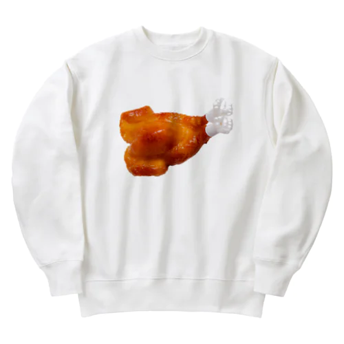 豪華っぽいチキン（シンプル） Heavyweight Crew Neck Sweatshirt