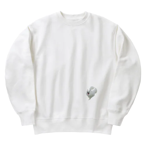 しろいぬ Heavyweight Crew Neck Sweatshirt