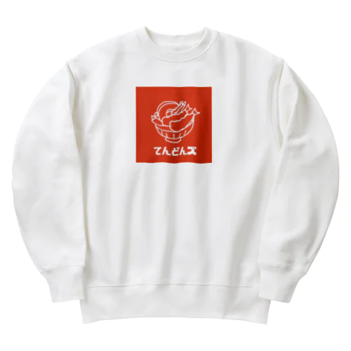 てんどんズ　赤ロゴ Heavyweight Crew Neck Sweatshirt