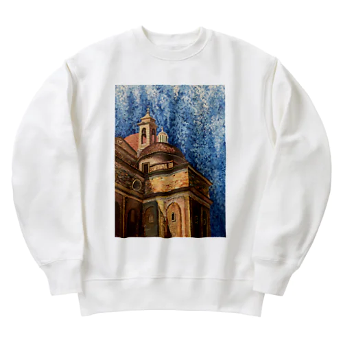 Basilica San Lorenzo  Heavyweight Crew Neck Sweatshirt