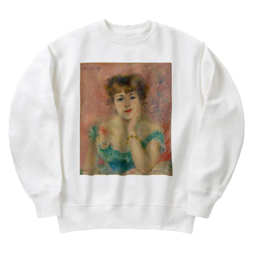 女優ジャンヌ・サマリーの肖像 / Portrait of the Actress Jeanne Samary Heavyweight Crew Neck Sweatshirt