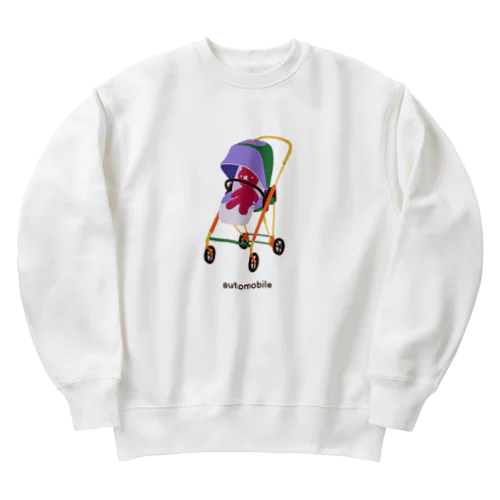 うさぎ in ベビーカー Heavyweight Crew Neck Sweatshirt