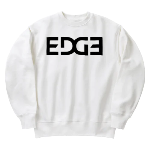 EDGE(BLACK) Heavyweight Crew Neck Sweatshirt