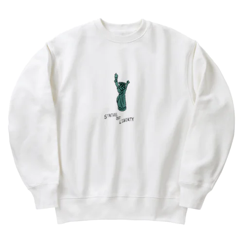 STATUE OF LIBERTY_透明 Heavyweight Crew Neck Sweatshirt