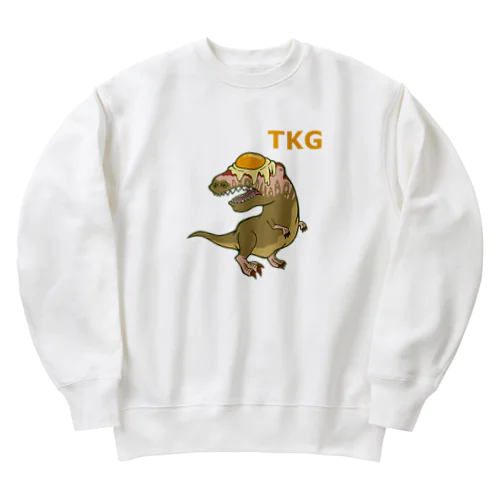 卵かけギガノトサウルス Heavyweight Crew Neck Sweatshirt