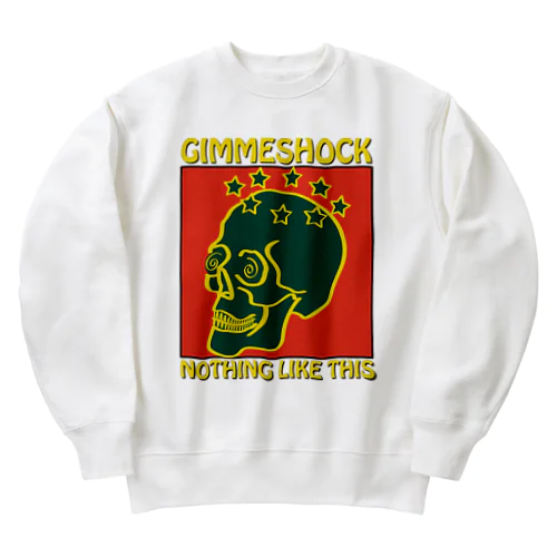 GIMME SHOCK!!! green Heavyweight Crew Neck Sweatshirt