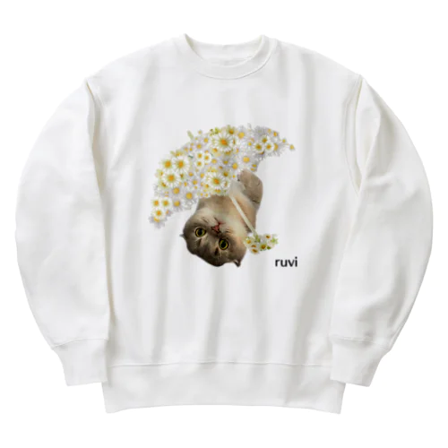 花傘ーるびちゃん Heavyweight Crew Neck Sweatshirt