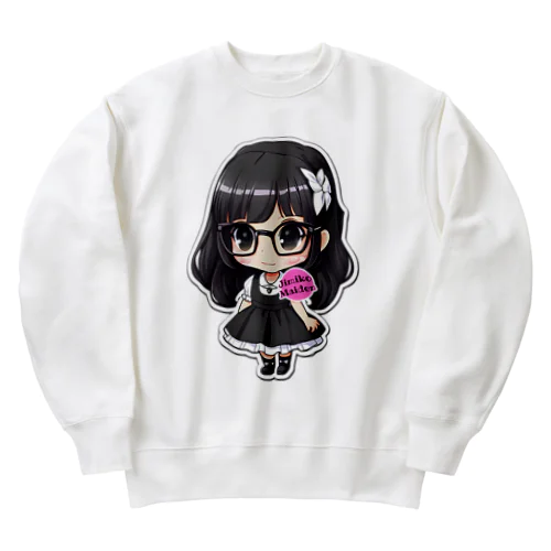 【Jimiko Maiden】メイド地味子さん Heavyweight Crew Neck Sweatshirt