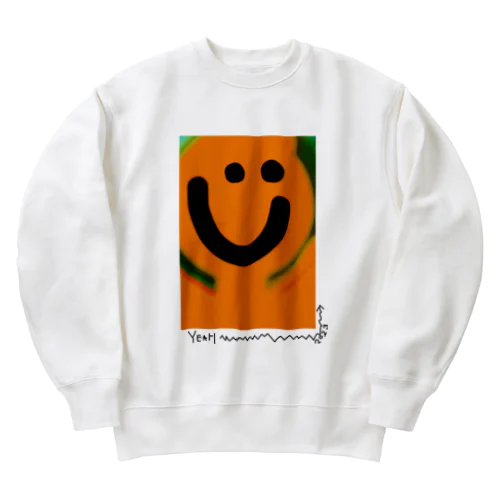 yeahhhh ハッピーちゃん Heavyweight Crew Neck Sweatshirt