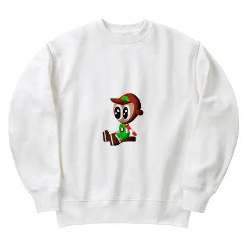 Babe Sitting Down Heavyweight Crew Neck Sweatshirt