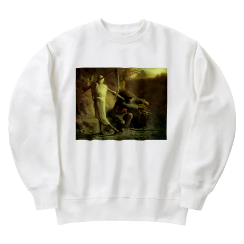 死と木こり / Death and the Woodcutter Heavyweight Crew Neck Sweatshirt