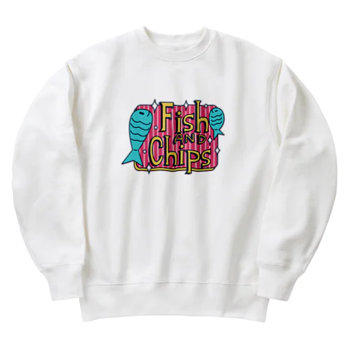 POP誘惑「FISH&CHIPS」 Heavyweight Crew Neck Sweatshirt