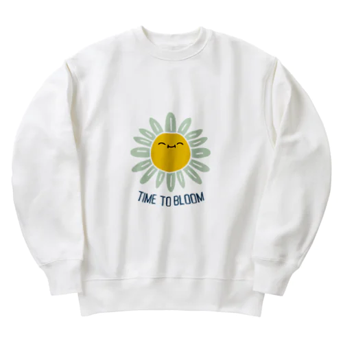 お花SMILE Heavyweight Crew Neck Sweatshirt