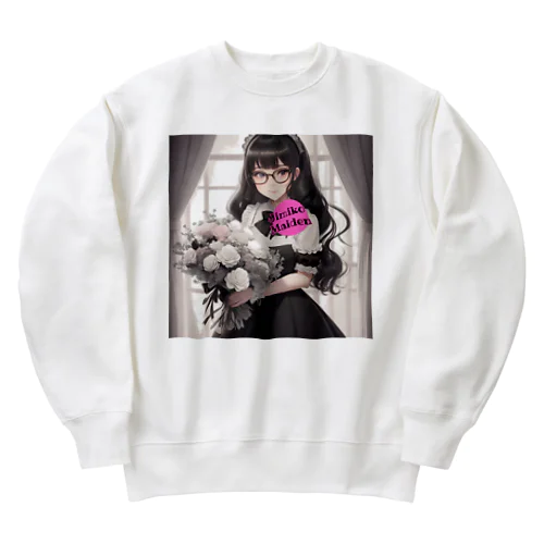 【Jimiko Maiden】花束メイドさん2 Heavyweight Crew Neck Sweatshirt