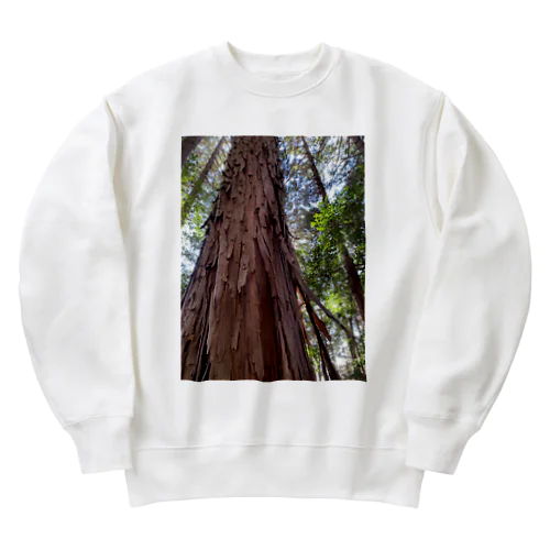 お山の檜 Heavyweight Crew Neck Sweatshirt